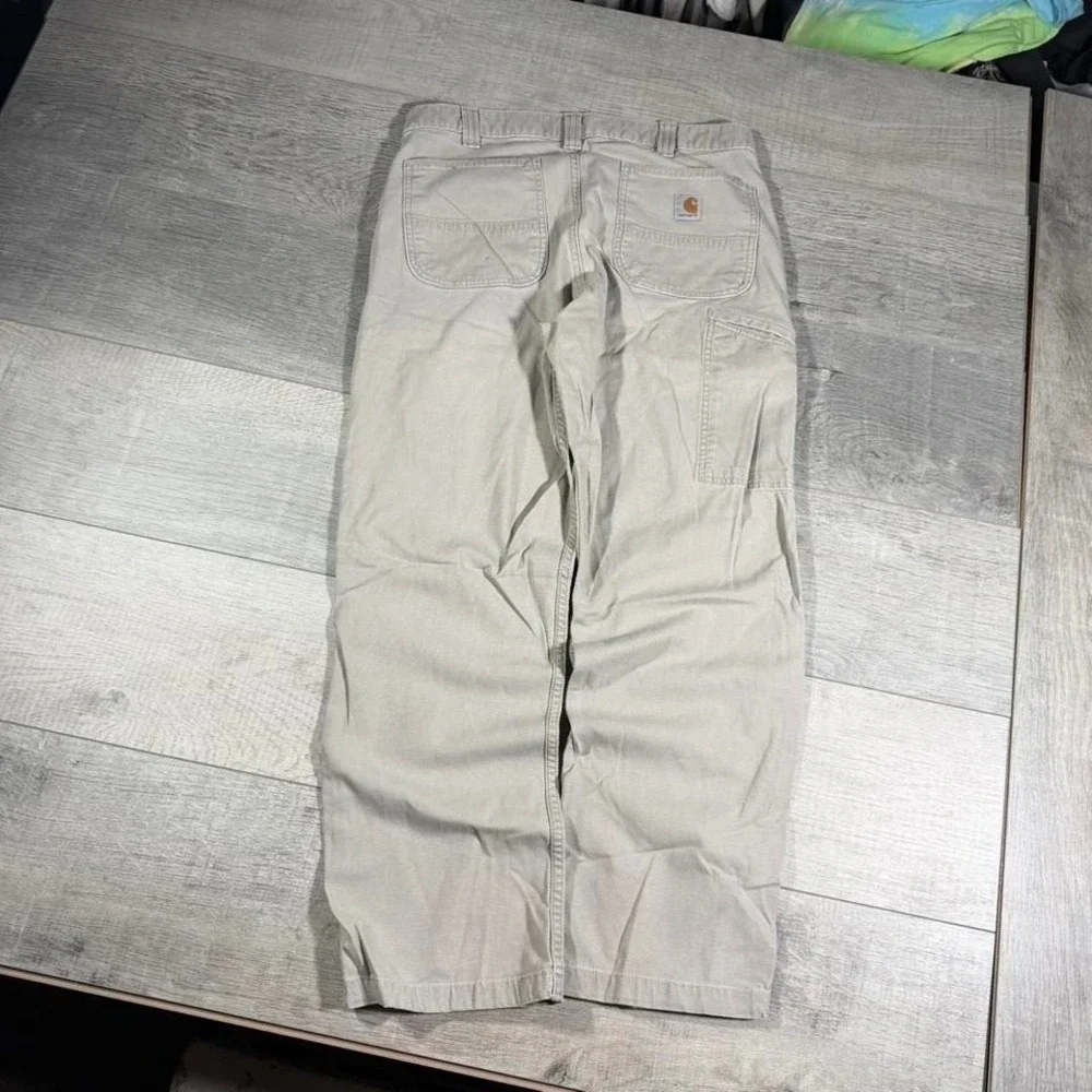 Vintage 2000 sort of baggy‎ tan carharrt relaxed, fit cargo work pants 34x30